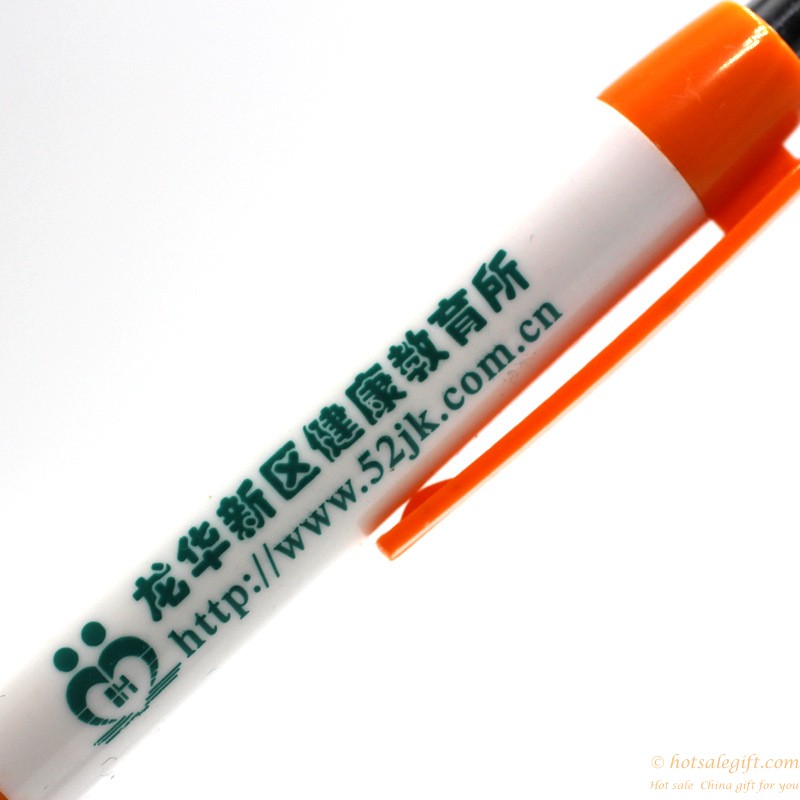 hotsalegift cheap price plastic ballpoint pen logo customized 6