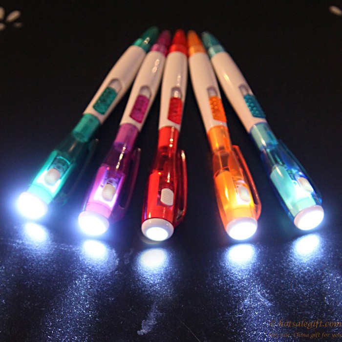 hotsalegift creative led luminous ballpoint pen advertising pen