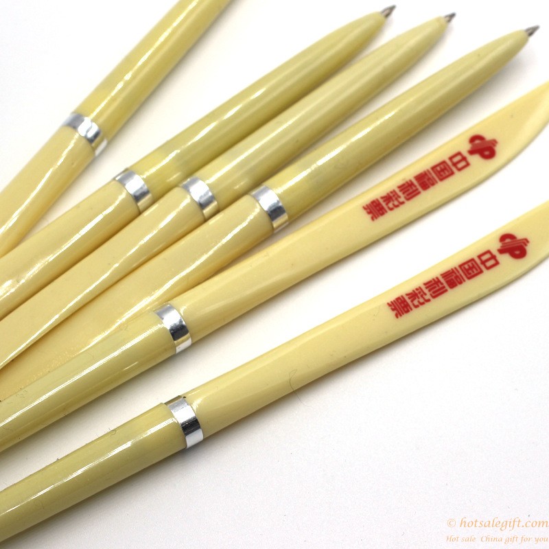 hotsalegift custom logo plastic ballpoint pen knife pen 10