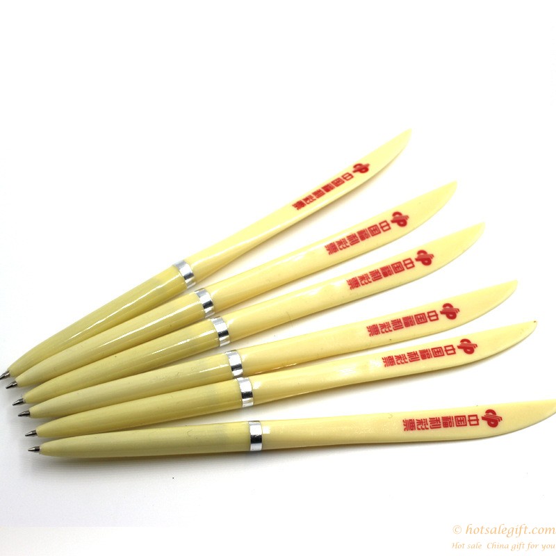 hotsalegift custom logo plastic ballpoint pen knife pen 11