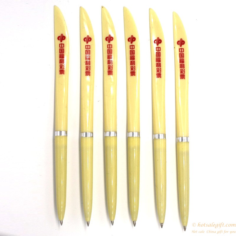 hotsalegift custom logo plastic ballpoint pen knife pen 3