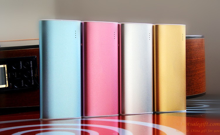 hotsalegift metal aluminum shell case mini portable 13000mah power bank 5 colors 1