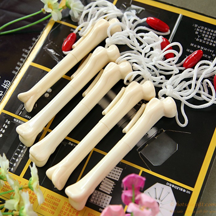 hotsalegift plastic bone shape ballpoint pen advertising pen printing logo 1