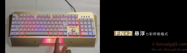 hotsalegift rainbow colors wave marquee lighting mode keyboard gaming 3