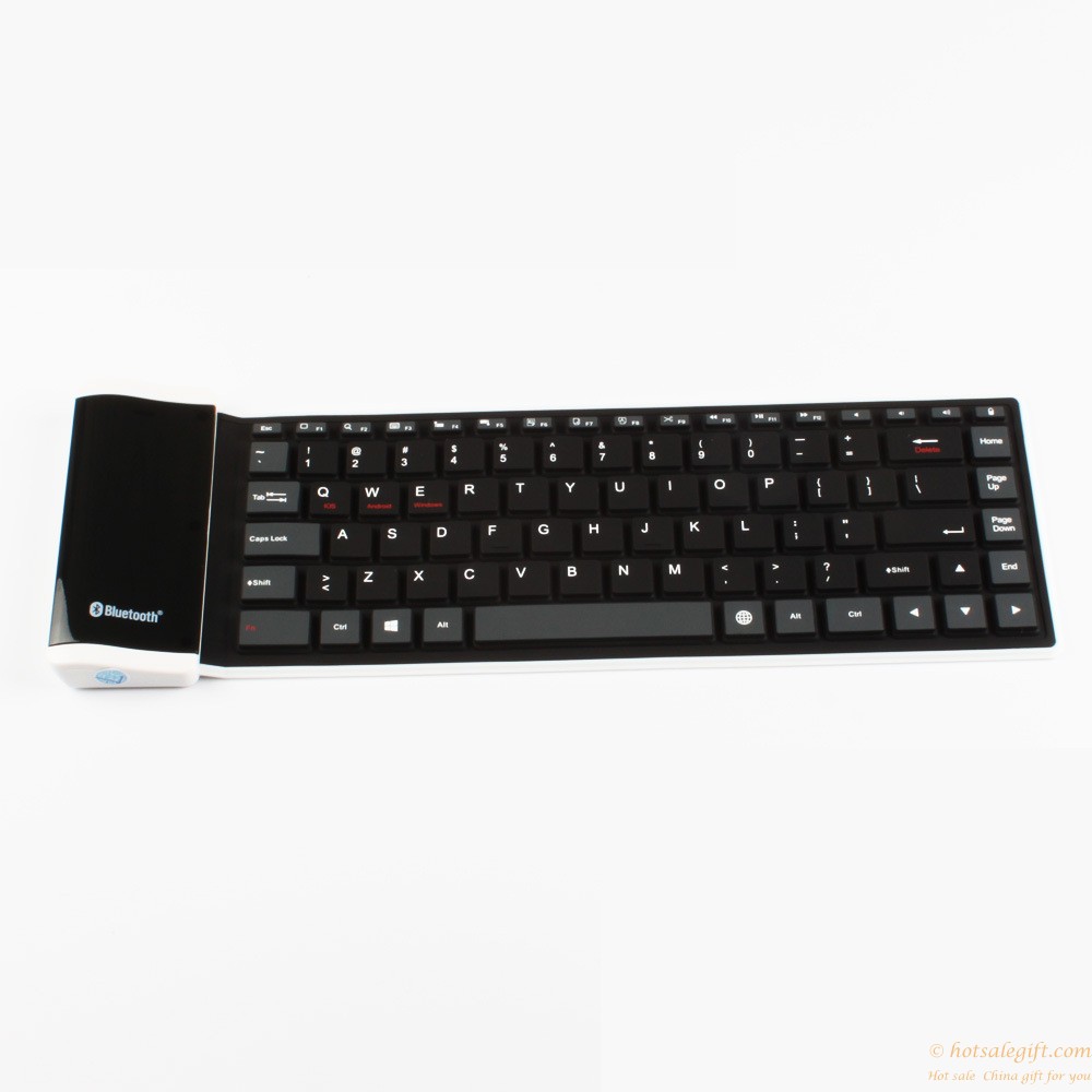 hotsalegift wireless bluetooth keyboard portable waterproof silicone soft keyboard laptop tablets