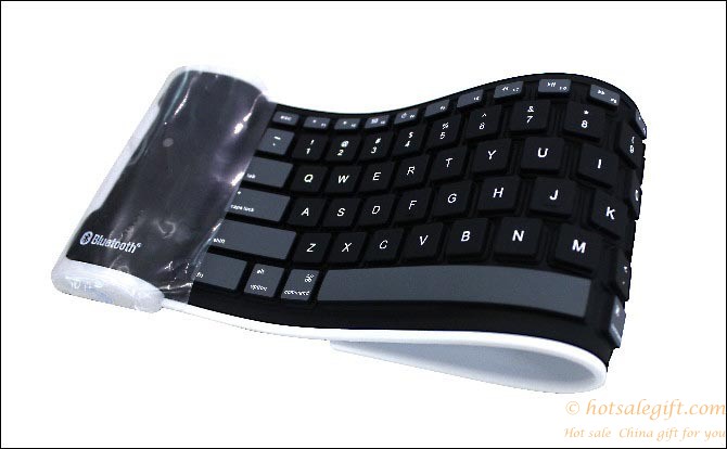 hotsalegift wireless bluetooth keyboard waterproof foldable silicone soft keyboard 1
