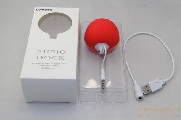 hotsalegift 35mm portable sponge ball mini speaker loudspeaker iphone 6 6s 10
