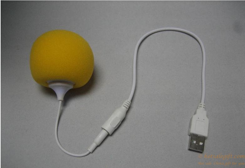 hotsalegift 35mm portable sponge ball mini speaker loudspeaker iphone 6 6s 4