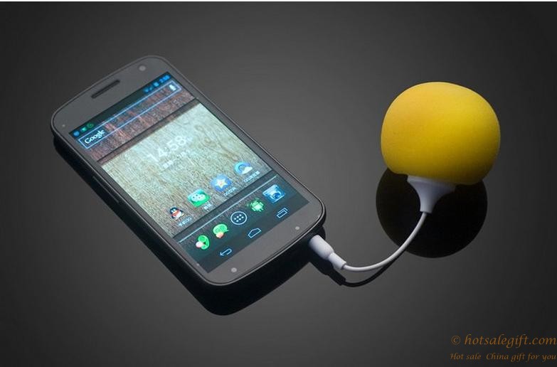 hotsalegift 35mm portable sponge ball mini speaker loudspeaker iphone 6 6s 5