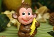 Entzückenden Affen Tierrauchlose kleine Kerze zum Kindergeburtstag