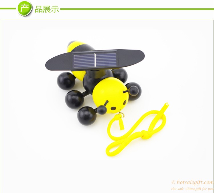 hotsalegift childrens toys creative novelty solar solar bee toys 6