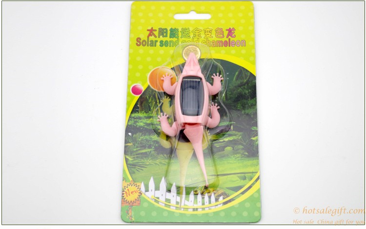 hotsalegift creative novelty solar toys children solar chameleon 2