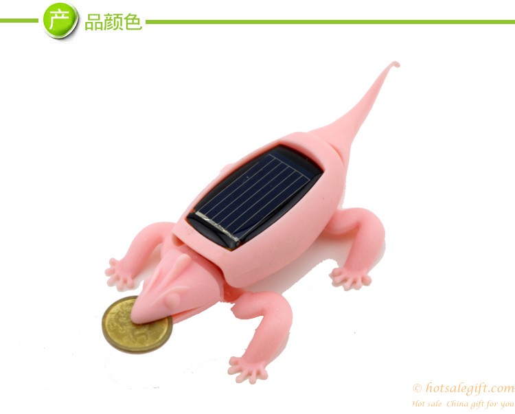 hotsalegift creative novelty solar toys children solar chameleon 3