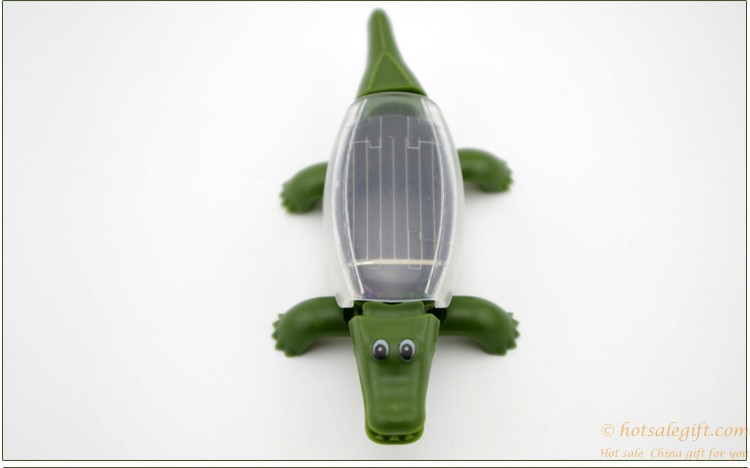 hotsalegift creative novelty solar toys children solar crocodile toy 10