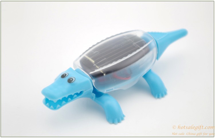 hotsalegift creative novelty solar toys children solar crocodile toy 3