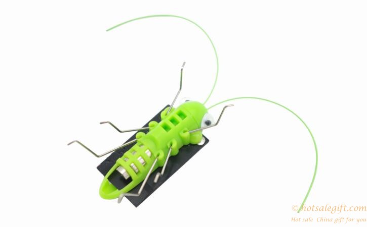 hotsalegift creative novelty solar toys children solar grasshopper 5