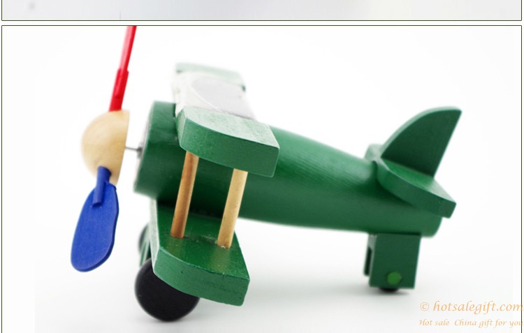 hotsalegift creative novelty toys children solar solar wooden biplane propeller aircraft model 3