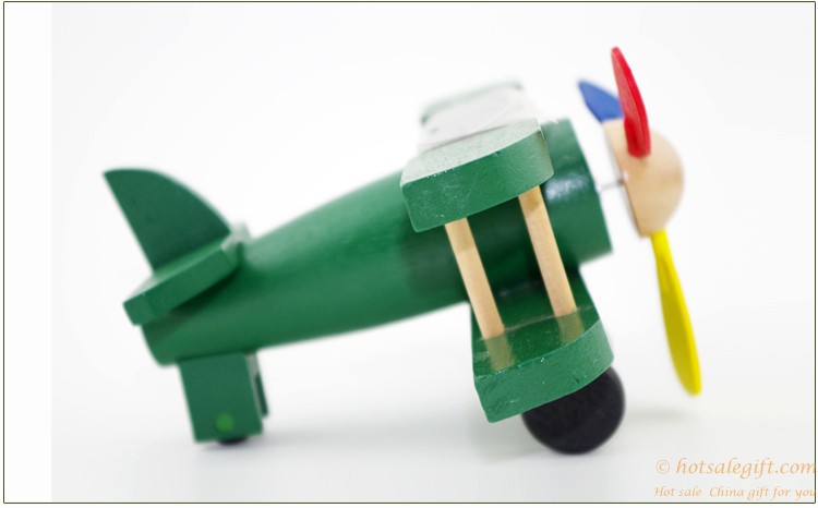 hotsalegift creative novelty toys children solar solar wooden biplane propeller aircraft model 5