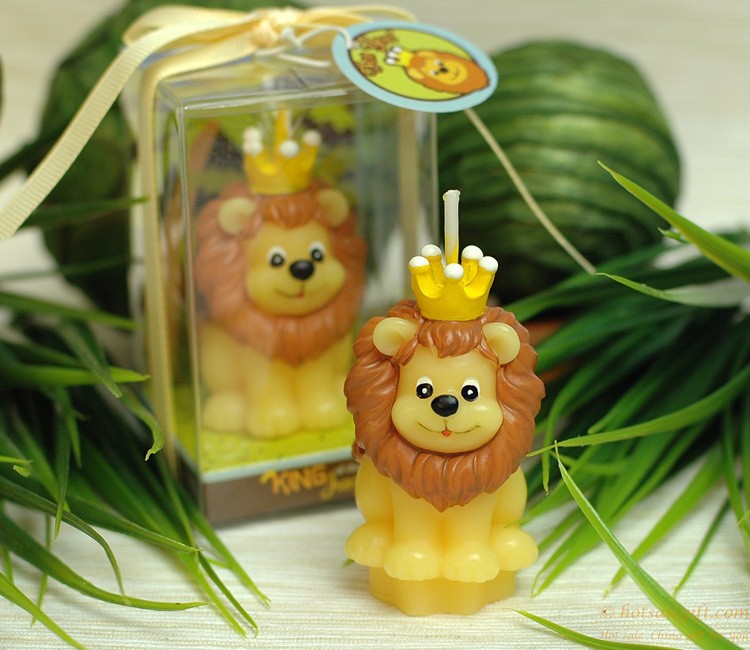 hotsalegift creative small lion animal candles smokeless birthday candle favors weddingbaby shower favors