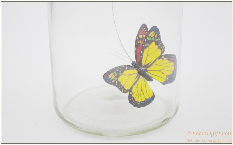 hotsalegift creative solar powered glass bottle butterfly 4