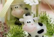 Симпатичные творческие бездымные маленькие коровы свечи день рождения свечи сувениры для свадьбы / душа ребенка подарки и сувениры