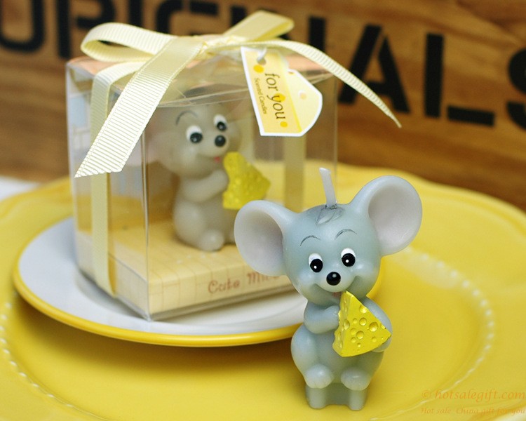 hotsalegift cute mice shaped cartoon candles children party