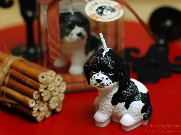 hotsalegift cute zodiac dog candle baby favor smokeless candle