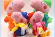 Familie Peppa de porc umplute de plus Doll desen animat de porc pentru copii
