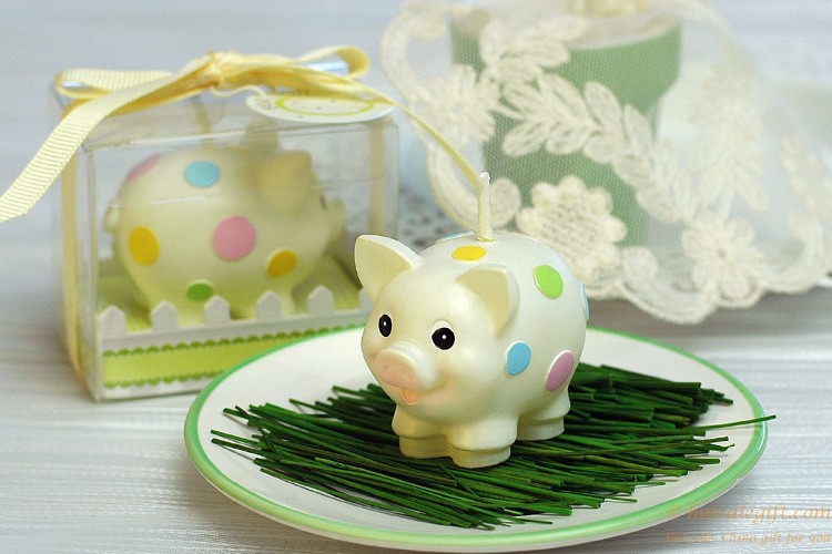 hotsalegift funny pig candles favors baby shower birthday party