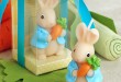Hochwertige Karotte Kaninchen Kerzen Geburtstags-Gastgeschenke