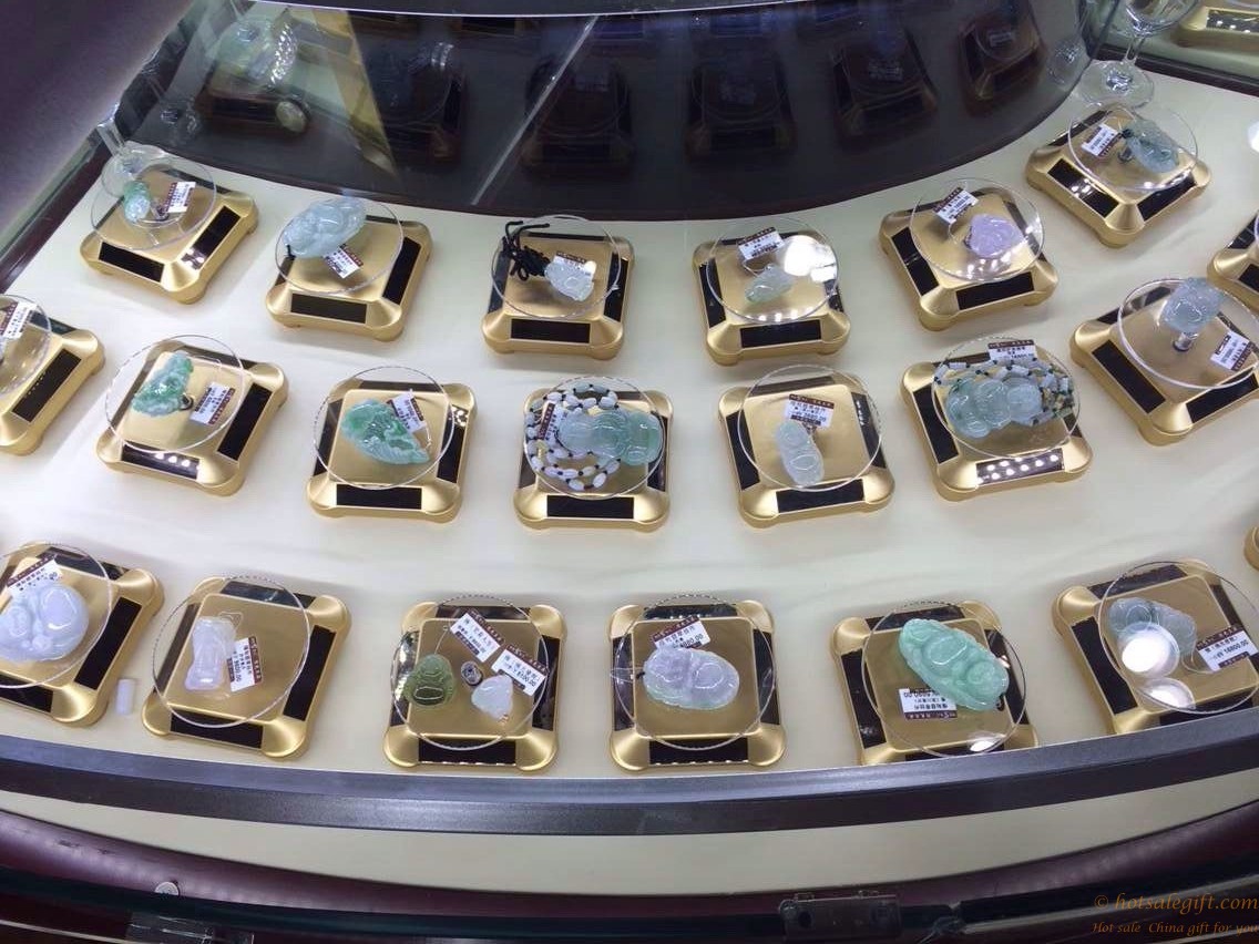 hotsalegift jade jewelry watches cell phone accessories solar display stand 2