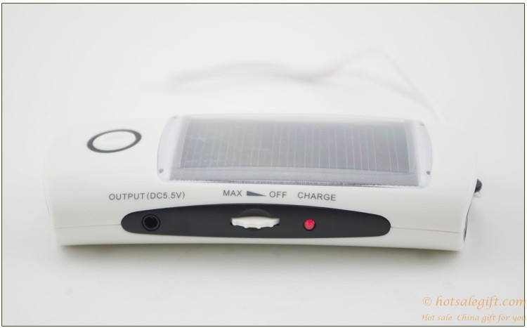 hotsalegift multifunction creative solar power bnak charger led lights fm radios 10