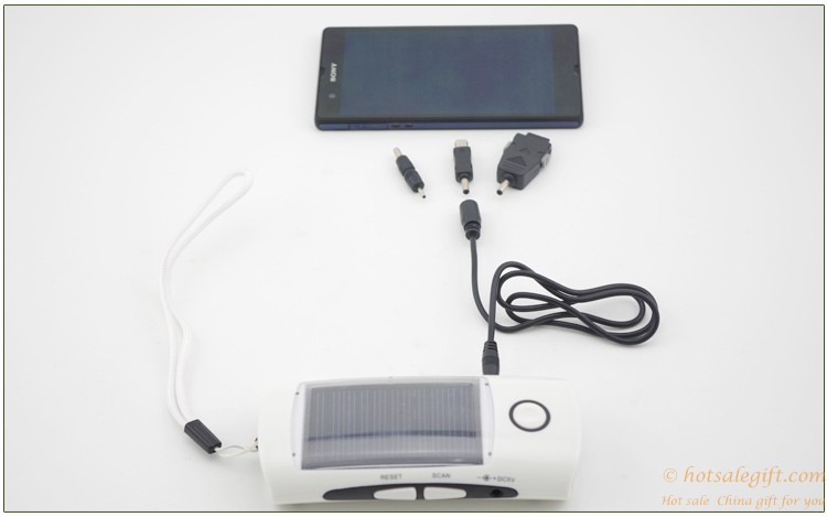 hotsalegift multifunction creative solar power bnak charger led lights fm radios 12