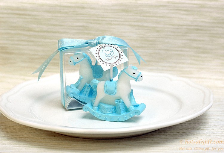 hotsalegift playful rocking carousels horse scented candle favor 2