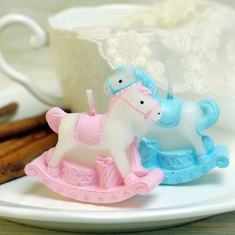 hotsalegift playful rocking carousels horse scented candle favor