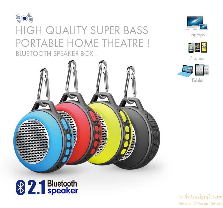 hotsalegift pocket portable outdoor bluetooth speaker heavy bass shocking voice handfree call
