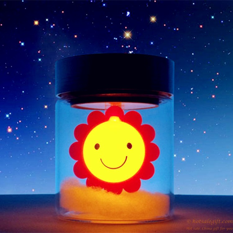hotsalegift smile flower sun jar solar jar greeting cards 3