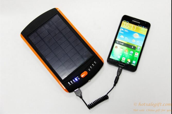 hotsalegift solar energy power bank portable charger 23000mah85wh for laptop ipad galaxy tab iphone moblie phone 7