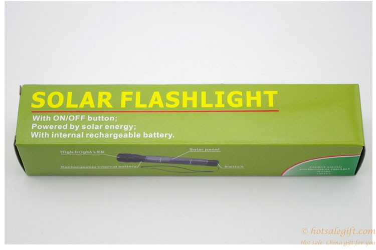 hotsalegift solar powered flashlight glare super bright led lights 7