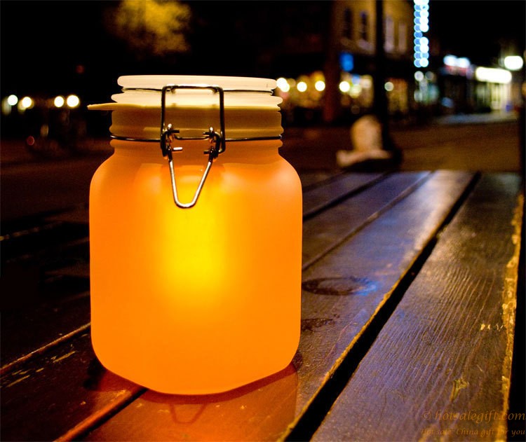 hotsalegift solar sun jar solar powered night light