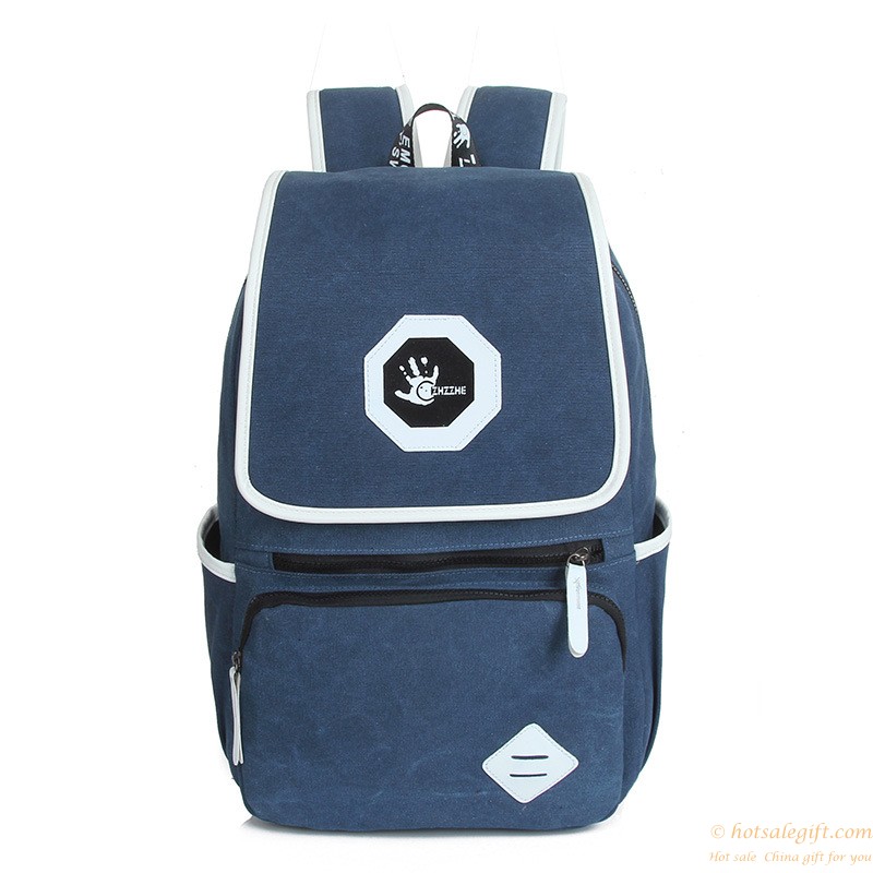 hotsalegift washable popular canvas shoulder bag backpack travel bag computer bag 3