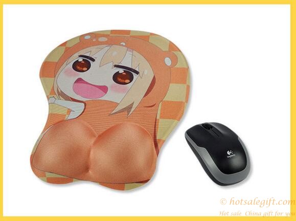 hotsalegift anime cartoon mouse pad 3d stereoscopic silicone wrist mouse pad 1