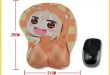 Anime cartoon mouse pad 3D stereoscopic silicone wrist mouse pad