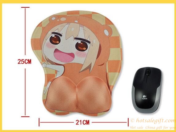 hotsalegift anime cartoon mouse pad 3d stereoscopic silicone wrist mouse pad