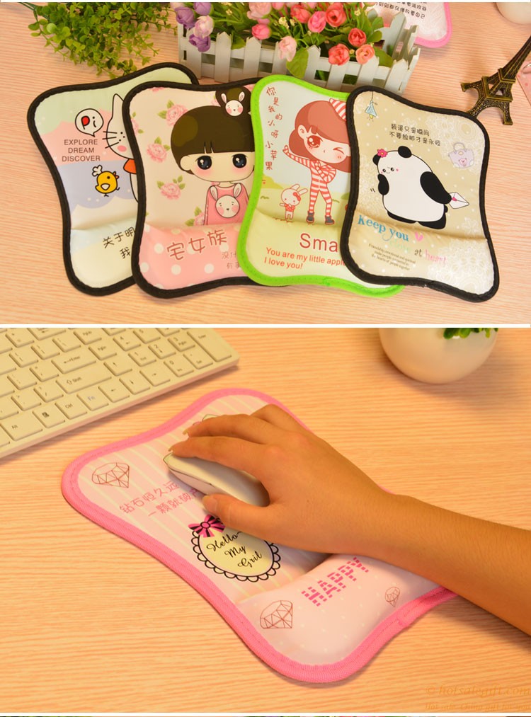 hotsalegift cartoon mouse pad wrist mouse pad custom printing logo 8