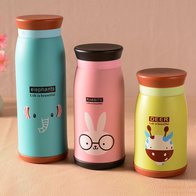 hotsalegift cartoon fashion stainless steel vacuum insulation water cup bottle