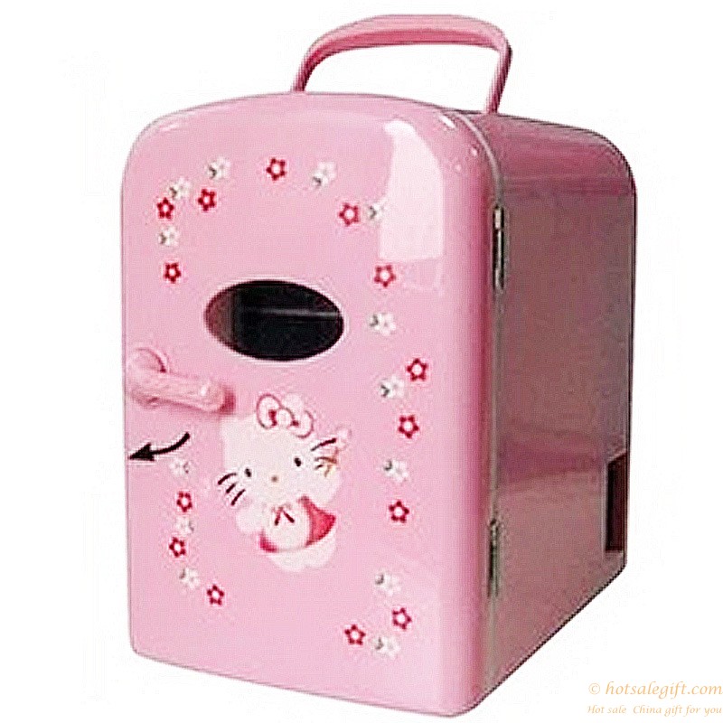 hotsalegift cartoon kitty refrigerator car refrigerator cooling heating 2