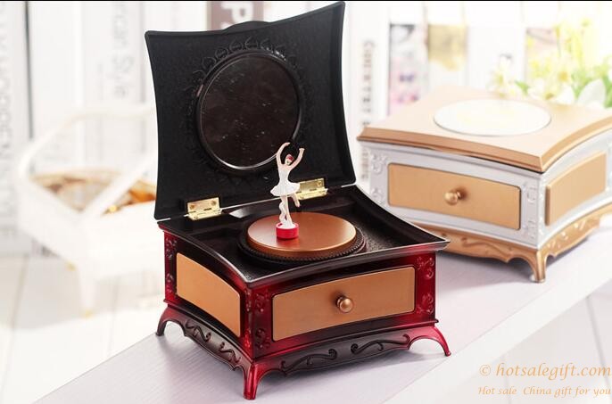 hotsalegift classical girl dresser rotating music boxes mirror 4