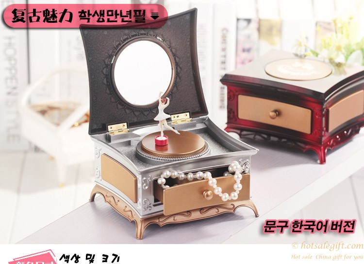 hotsalegift classical girl dresser rotating music boxes mirror