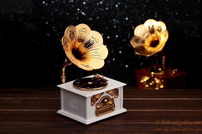 hotsalegift creative gramophone model plastic music boxes 11